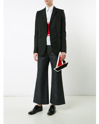 Разноцветный кожаный клатч от Thom Browne