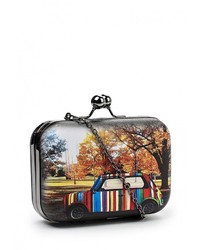 Разноцветный кожаный клатч от Calipso