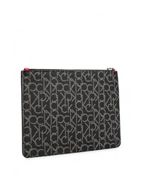 Разноцветный кожаный клатч от Calvin Klein Jeans