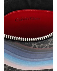 Разноцветный кожаный клатч от Calvin Klein Jeans
