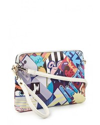 Разноцветный кожаный клатч от Chantal