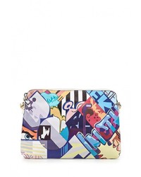 Разноцветный кожаный клатч от Chantal