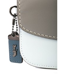 Разноцветный кожаный клатч от Coach