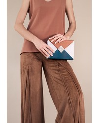 Разноцветный кожаный клатч от Fetiche