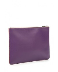 Разноцветный кожаный клатч от Lacoste