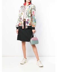 Разноцветный кожаный клатч от Gucci