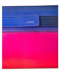 Разноцветный кожаный клатч от Lanvin