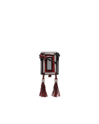Мужской разноцветный кожаный мужской клатч с украшением от Saint Laurent