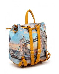 Женский разноцветный кожаный рюкзак от Anna Wolf