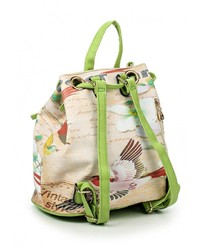 Женский разноцветный кожаный рюкзак от Anna Wolf