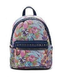 Женский разноцветный кожаный рюкзак от Chantal