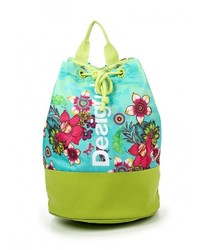 Женский разноцветный кожаный рюкзак от Desigual