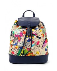 Женский разноцветный кожаный рюкзак от Pola