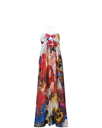 Разноцветный комбинезон с цветочным принтом от Roberto Cavalli