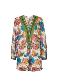 Разноцветный комбинезон с шортами с цветочным принтом от Ginger & Smart