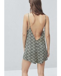 Разноцветный комбинезон с шортами от Mango