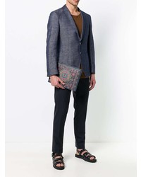 Мужской разноцветный мужской клатч с принтом от Etro