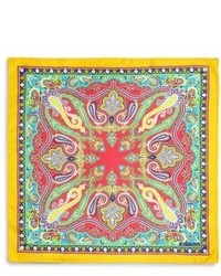 Разноцветный нагрудный платок с "огурцами"