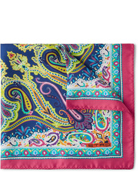Разноцветный нагрудный платок с "огурцами" от Etro