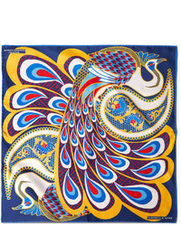 Разноцветный нагрудный платок с принтом от Turnbull & Asser