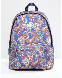 Разноцветный нейлоновый рюкзак с "огурцами"