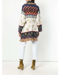 Женский разноцветный открытый кардиган с принтом от Alanui