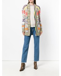 Женский разноцветный открытый кардиган с принтом от Missoni