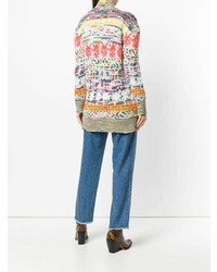 Женский разноцветный открытый кардиган с принтом от Missoni