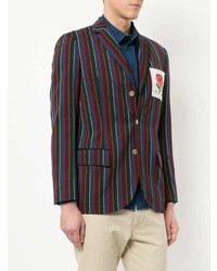 Мужской разноцветный пиджак в вертикальную полоску от Kent & Curwen