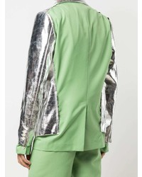 Мужской разноцветный пиджак в стиле пэчворк от Comme Des Garcons Homme Plus