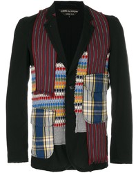 Мужской разноцветный пиджак в стиле пэчворк от Comme Des Garçons Pre-Owned
