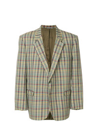 Мужской разноцветный пиджак в шотландскую клетку от Emilio Pucci Vintage