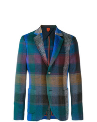 Мужской разноцветный пиджак в шотландскую клетку от Missoni