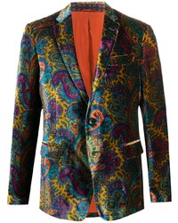 Разноцветный пиджак с "огурцами"