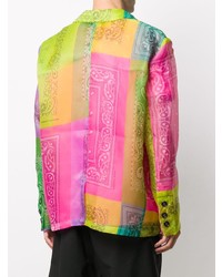 Мужской разноцветный пиджак с "огурцами" от DUOltd