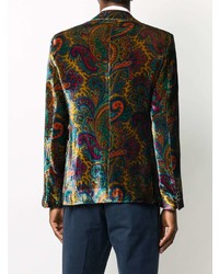Мужской разноцветный пиджак с "огурцами" от Etro