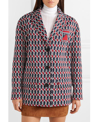 Женский разноцветный пиджак с принтом от Prada