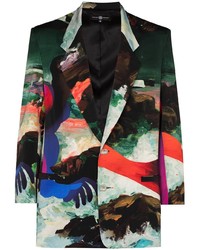 Мужской разноцветный пиджак с принтом от Edward Crutchley