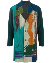 Мужской разноцветный пиджак с принтом от Homme Plissé Issey Miyake