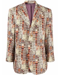 Мужской разноцветный пиджак с принтом от Needles