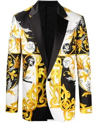 Мужской разноцветный пиджак с принтом от Versace