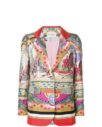 Разноцветный пиджак с украшением