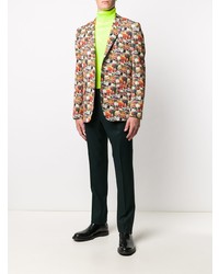 Мужской разноцветный пиджак с цветочным принтом от Paul Smith