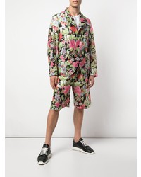 Мужской разноцветный пиджак с цветочным принтом от Comme Des Garcons Homme Plus