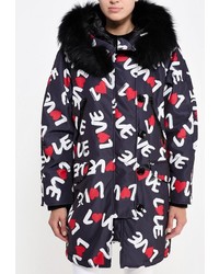 Женский разноцветный пуховик от Love Moschino