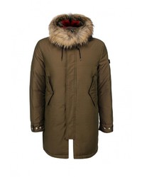 Мужской разноцветный пуховик