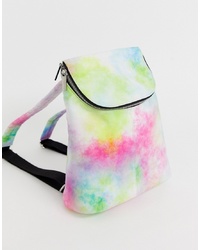 Женский разноцветный рюкзак c принтом тай-дай от Skinnydip