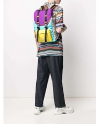 Мужской разноцветный рюкзак из плотной ткани от Moschino