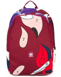 Женский разноцветный рюкзак с принтом от adidas