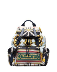 Женский разноцветный рюкзак с принтом от Burberry